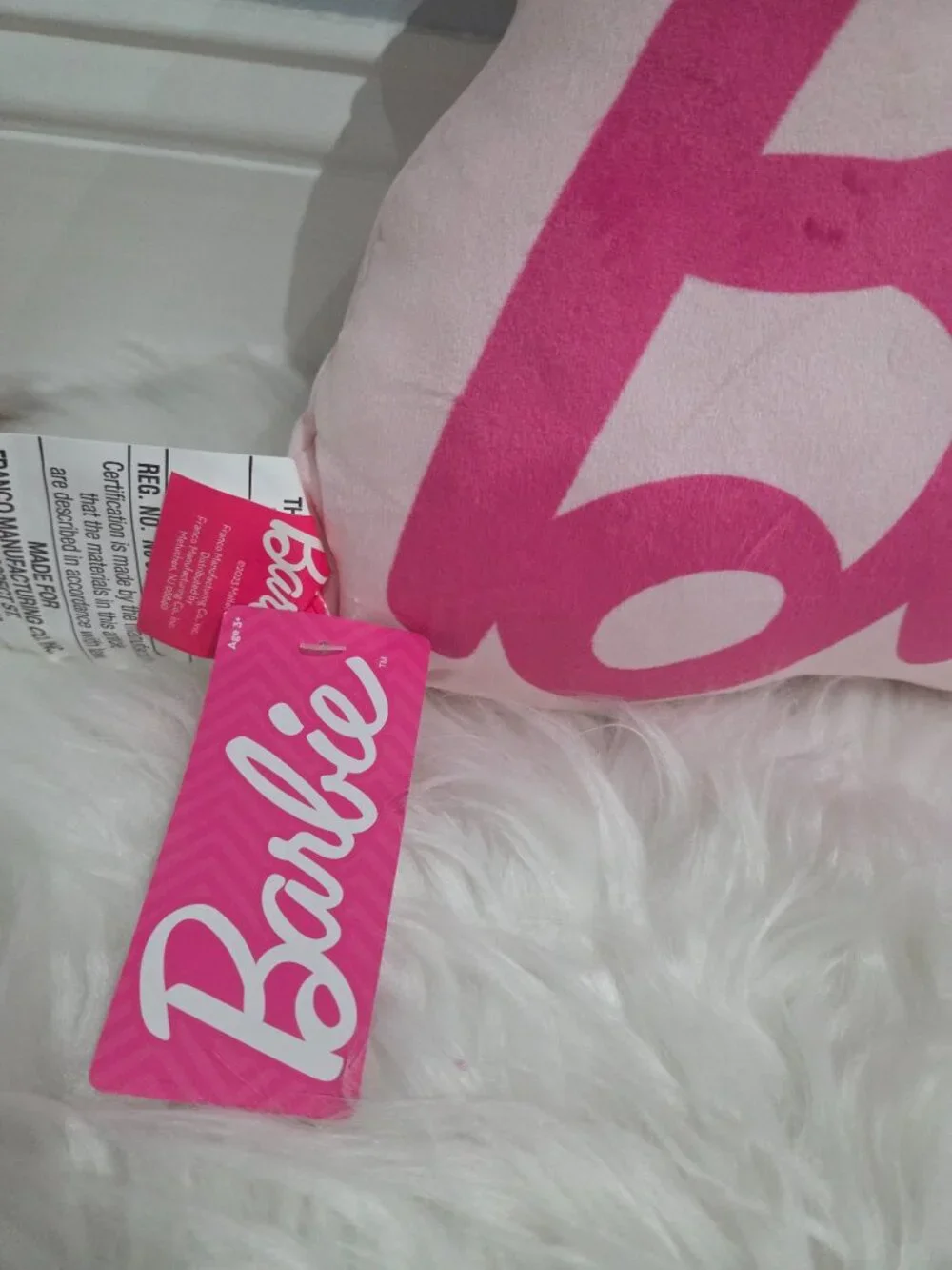 Barbie Logo Accent Pillow
